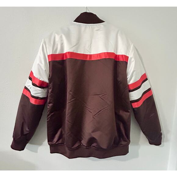 Official NFL Cleveland Browns Bomber Jacket- size LRG-Mitchell & Ness. - Picture 2 of 8